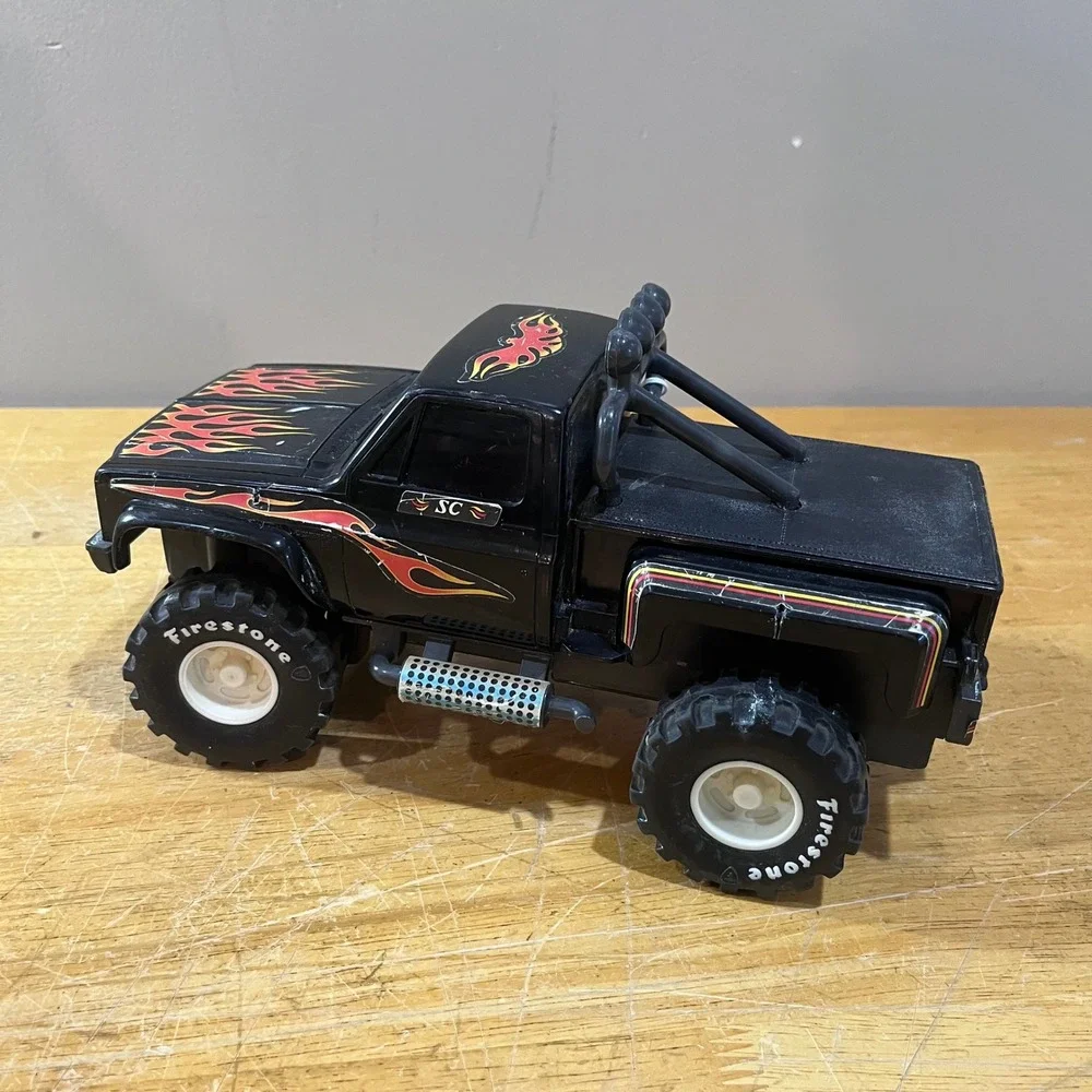 Vtg 1984‎ Fisher Price Speed Commander Chevy Monster Truck Black Flame Decal 80s